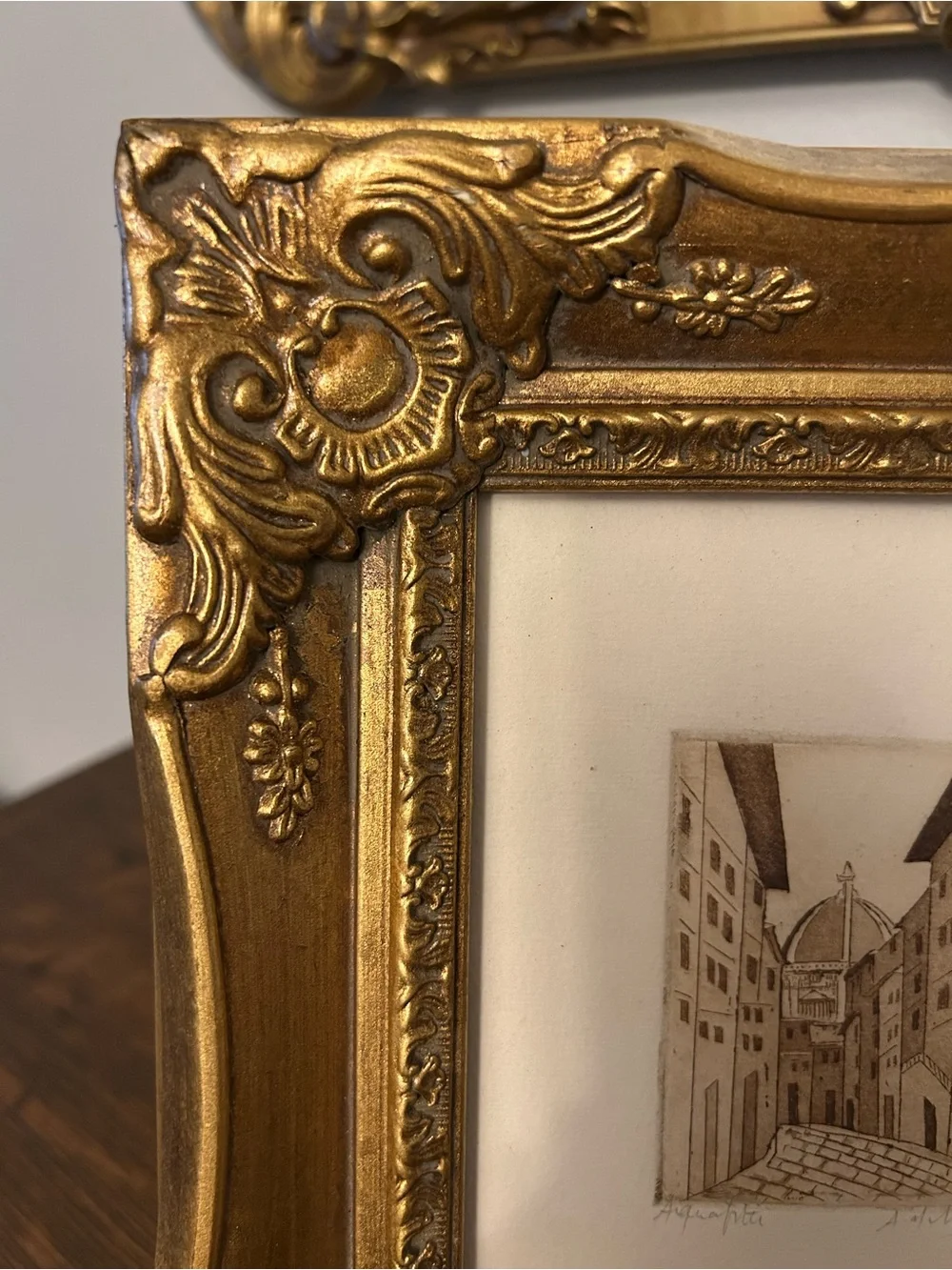 Etched Florence Italy art 240/300